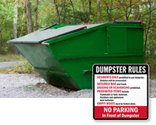 Dumpster Signs