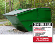 Dumpster Signs Dumpster Signs