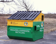 Paper Recycling Dumpster